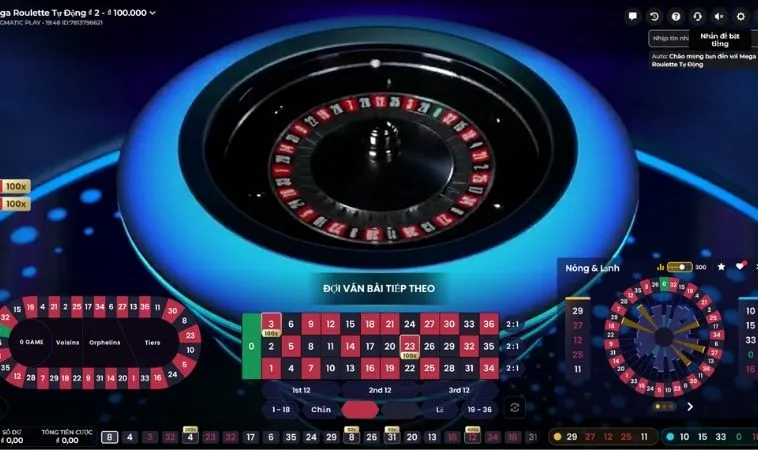 Bàn cược Roulette Nhà Cái TK88